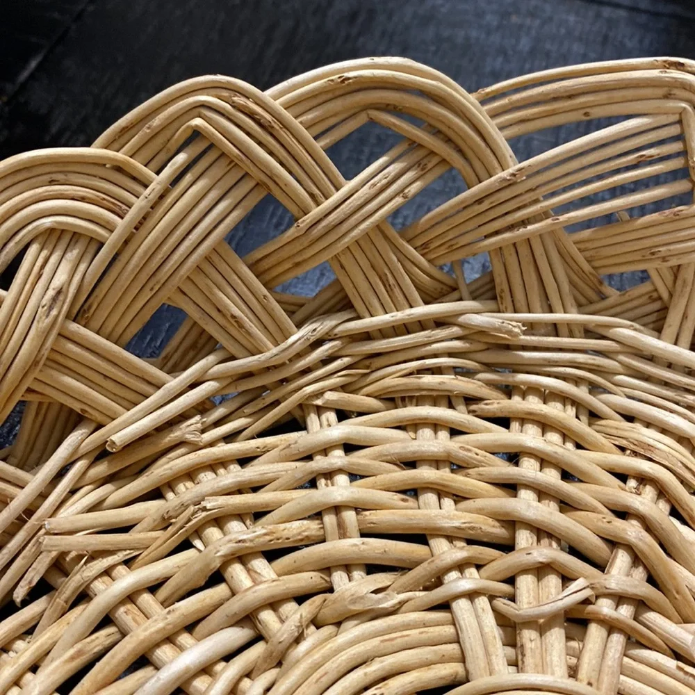 Vintage Woven Rattan 8” Basket! - Picture 3 of 3
